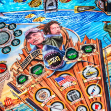 The Stern Jaw Premium Pinball Machine Playfield Details.