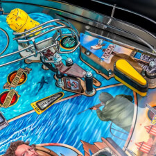 The Stern Jaw Premium Pinball Machine Playfield Details.