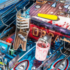 The Stern Jaws LE Pinball Machine Playfield Details.