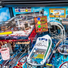 The Stern Jaws LE Pinball Machine Playfield Details.