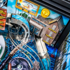 The Stern Jaws LE Pinball Machine Playfield Details.
