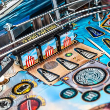 The Stern Jaws LE Pinball Machine Playfield Details.