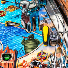 The Stern Jaws LE Pinball Machine Playfield Details.