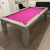 The Modern Slate Bed Pool table in Italian Grey finish.