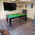 The Modern Slate Bed Pool table in black finish.