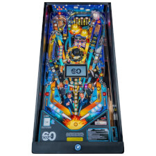 The Stern James Bond 007 60th Anniversary pinball machine playfield.