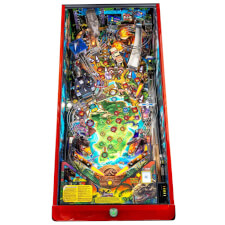 Stern Jurassic Park 30th Anniversary Edition pinball playfield.