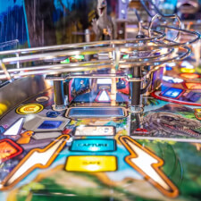Stern Jurassic Park 30th Anniversary Edition pinball features.