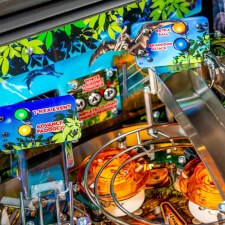 Stern Jurassic Park 30th Anniversary Edition pinball features.