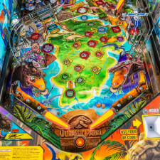 Stern Jurassic Park 30th Anniversary Edition pinball features.