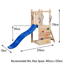 The Mari Wooden Playcentre dimensions.