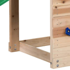 The Mari Wooden Climbing Frame Tower with Slide by Swing King