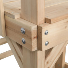 The Noa Wooden Playground Centre structure detail.