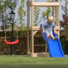 Kid playing Noa Wooden playcentre