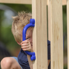 Kid playing Noa Wooden playcentre