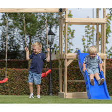 Kids playing Noa Wooden playcentre