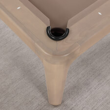 The Malta slate bed pool table pocket.