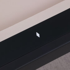 Inlaid flush rail sights.