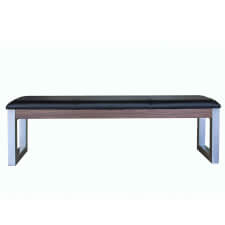 The Marseille bench in walnut finish.