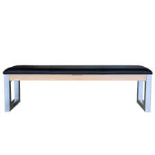 The Marseille bench in maple finish.