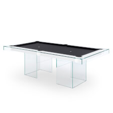 The Shadow pool table with black cloth.
