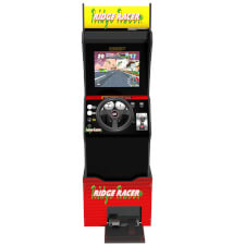 The A1Up Ridge Racer arcade machine front.