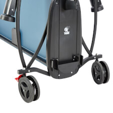 The Quickfold Indoor 18 tennis table accessories storage.