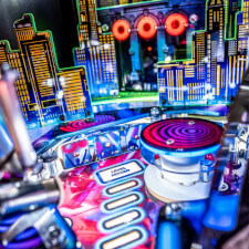 The John Wick Pro Pinball Machine playfield features.