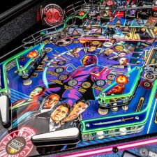 The John Wick Pro Pinball Machine playfield features.