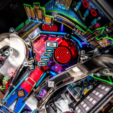 The John Wick Pro Pinball Machine playfield features.
