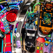 The John Wick Pro Pinball Machine playfield features.