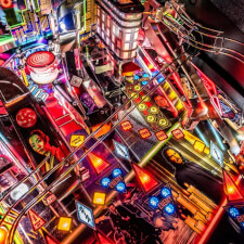 The John Wick Pro Pinball Machine playfield features.