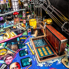 The John Wick Pro Pinball Machine playfield features.