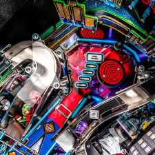 The John Wick Pro Pinball Machine playfield features.