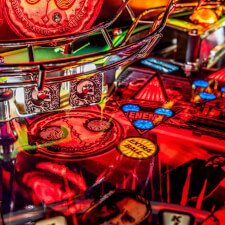 The John Wick Pro Pinball Machine playfield features.