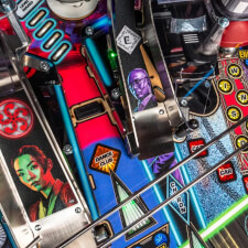 The John Wick Premium Pinball Machine playfield features.