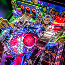 The John Wick Premium Pinball Machine playfield features.