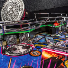 The John Wick Premium Pinball Machine playfield features.