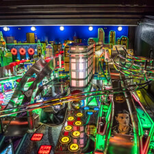 The John Wick Premium Pinball Machine playfield features.
