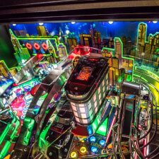 The John Wick Premium Pinball Machine playfield features.