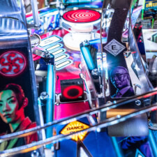 The John Wick Limited Edition Pinball Machine playfield features.