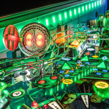 The John Wick Limited Edition Pinball Machine playfield features.