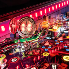 The John Wick Limited Edition Pinball Machine playfield features.