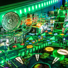 The John Wick Limited Edition Pinball Machine playfield features.