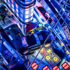 The John Wick Limited Edition Pinball Machine playfield features.