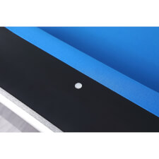 The aiming sights on the Warrior pool table.