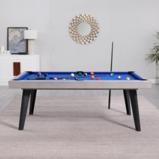 The Pureline California Indoor Pool Table in Stone finish.