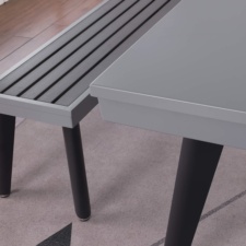 The California in Storm Grey finish.