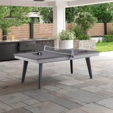 The California ready for table tennis in Stone finish.