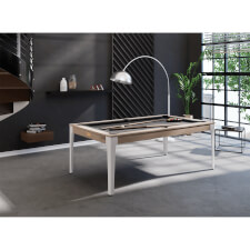 The Elan in Oak with Grey cloth.